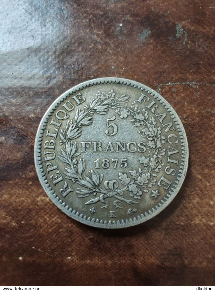 5 Francs 1875K - 5 Francs