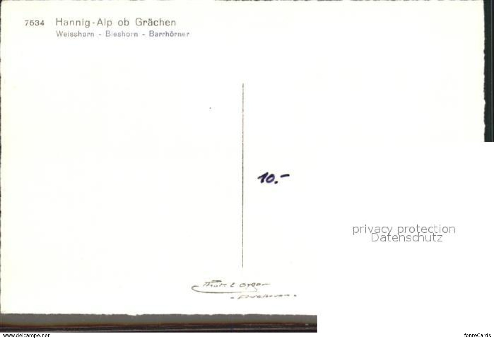 12336106 Graechen VS Hannig Alp Graechen - Autres & Non Classés
