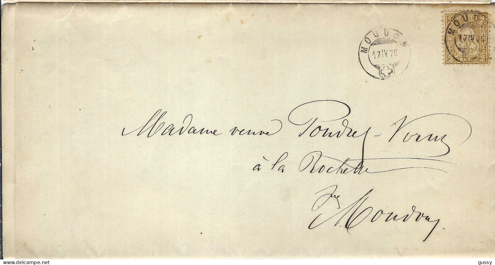 SUISSE Ca. 1876: LSC De Moudon Pour Moudon - Storia Postale