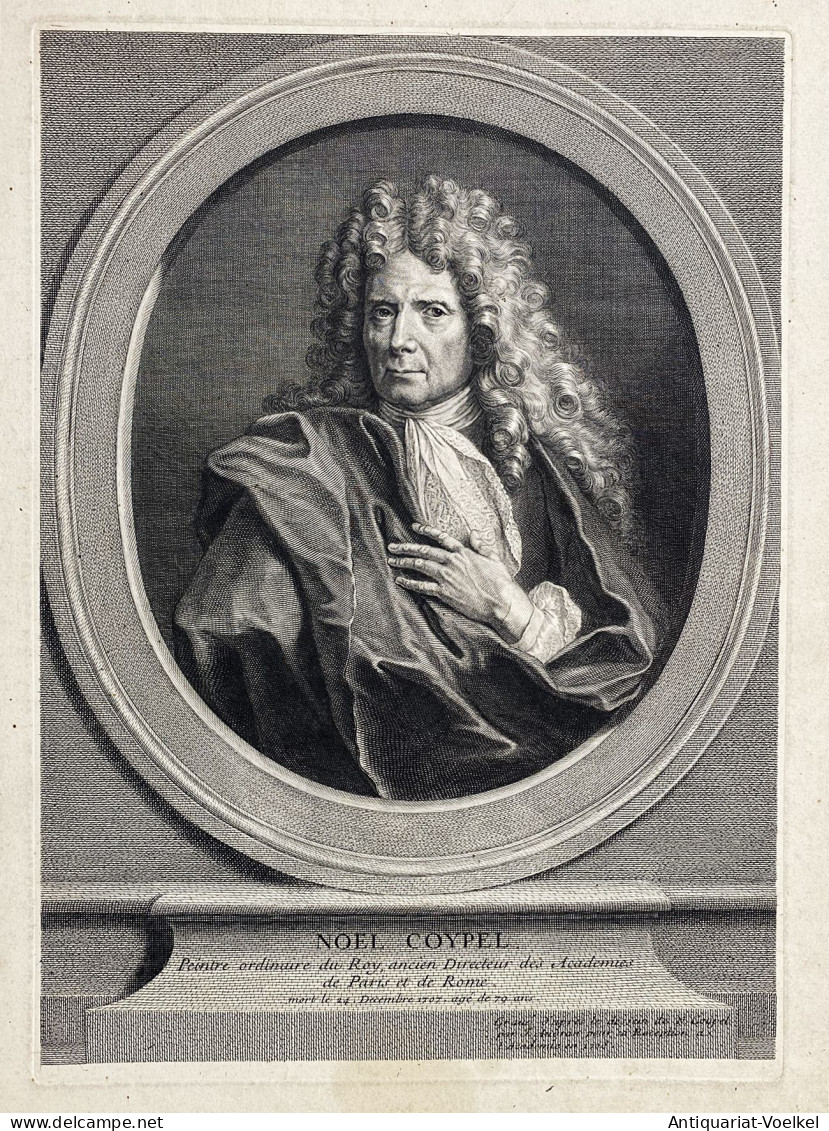 Noel Coypel - Noel Coypel (1628-1707) French Baroque Painter Maler Peintre Portrait - Stampe & Incisioni