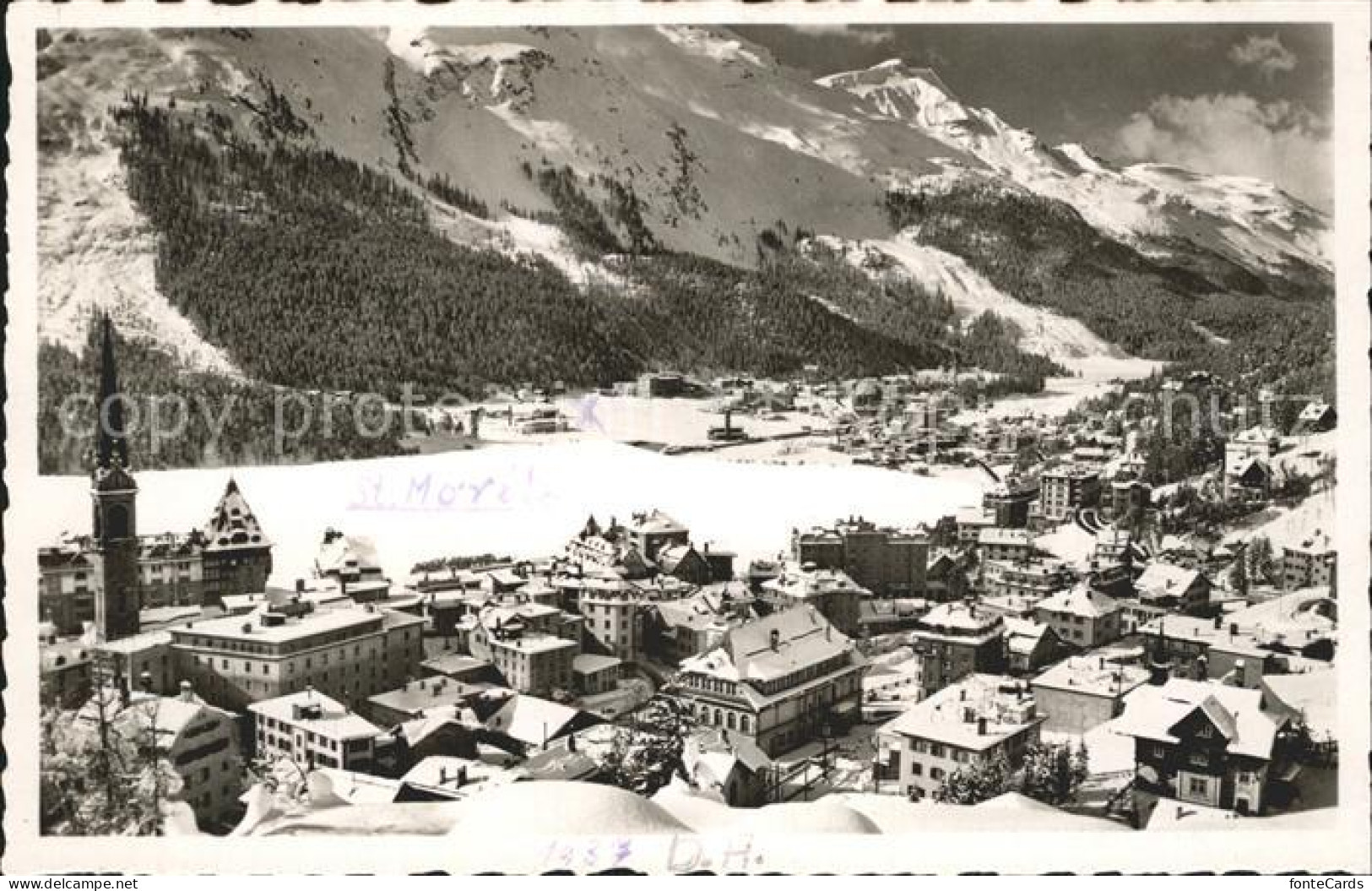 12334456 St Moritz GR Fliegeraufnahme St. Moritz - Sonstige & Ohne Zuordnung