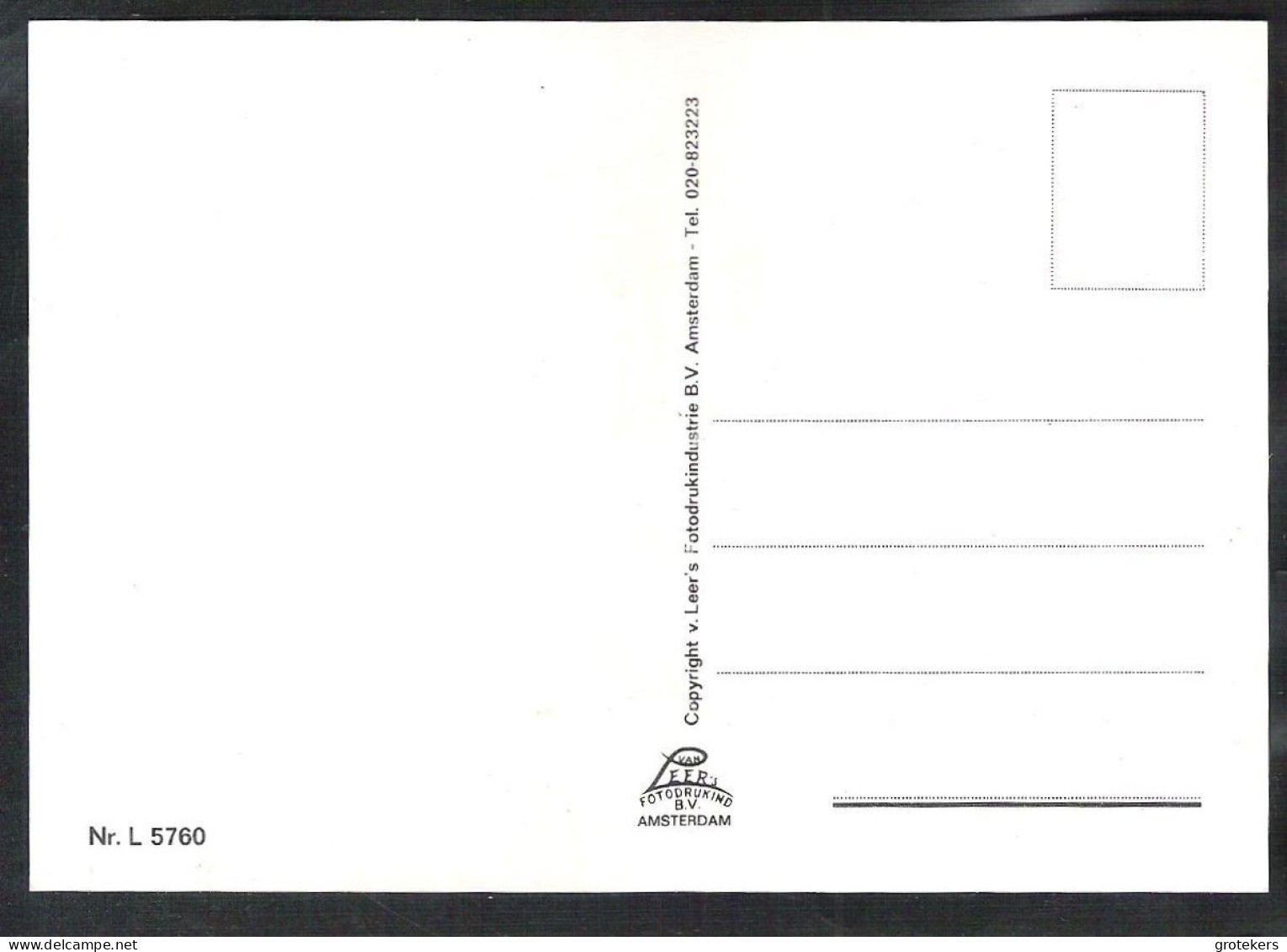 SLOTEN 5 Verschillende Kaarten Ca 1978 Groot Formaat Ca 10 X 15 Zie Specificatie - Andere & Zonder Classificatie