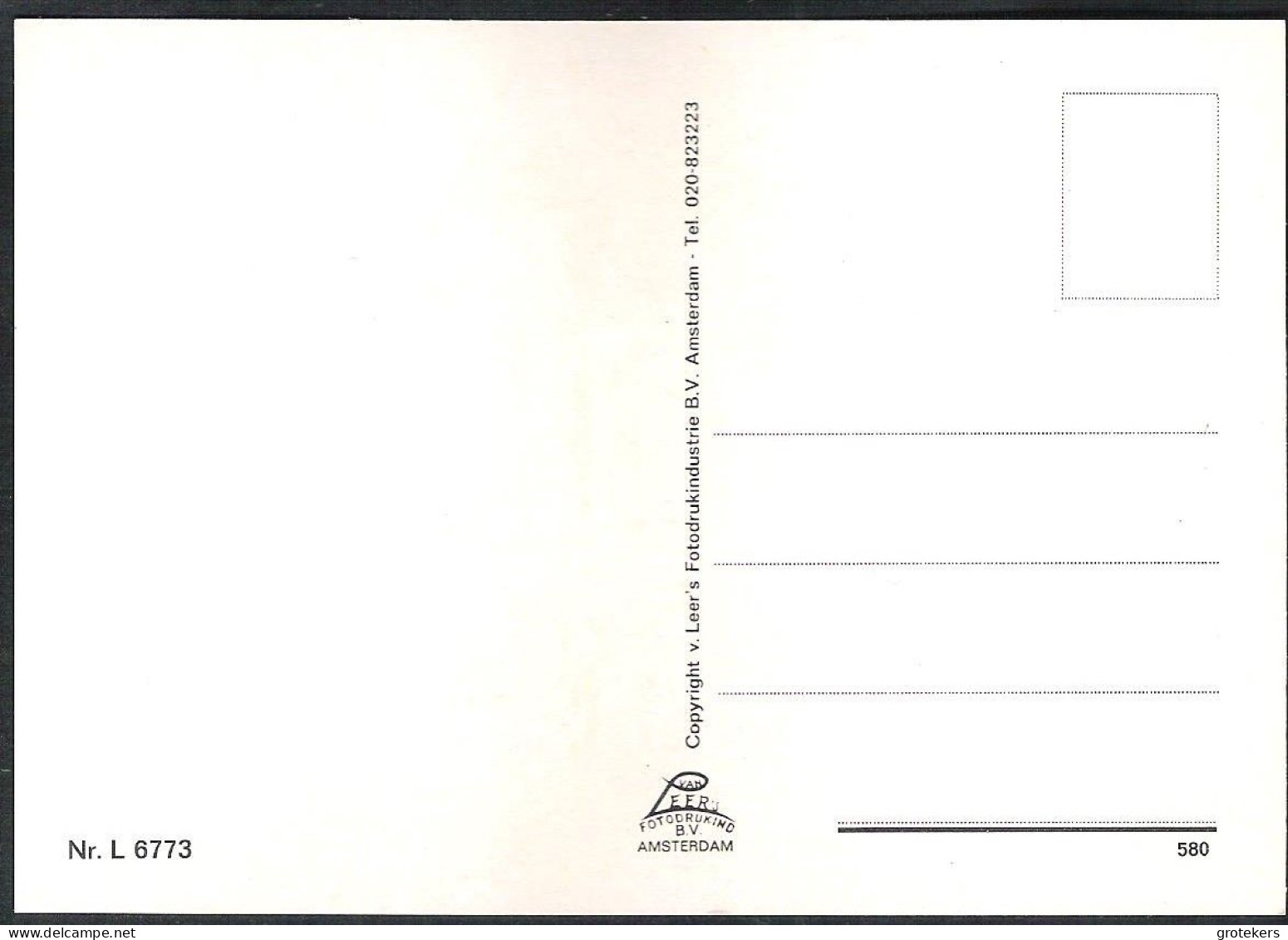 SLOTEN 6 verschillende kaarten ± 1978 groot formaat ca 10 x 15 zie specificatie 