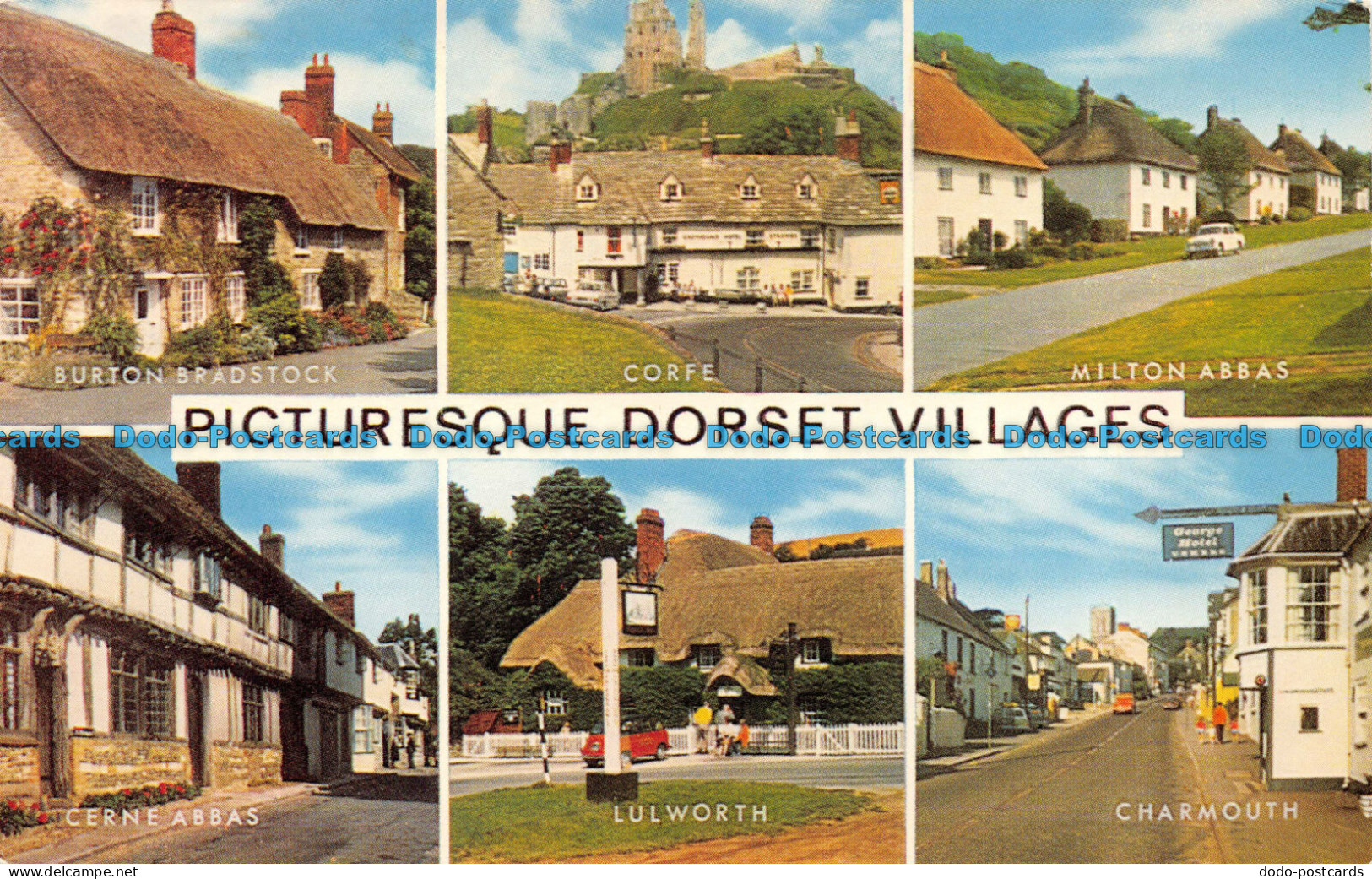 R082149 Picturesque Dorset Villages. Multi View. Salmon - Monde