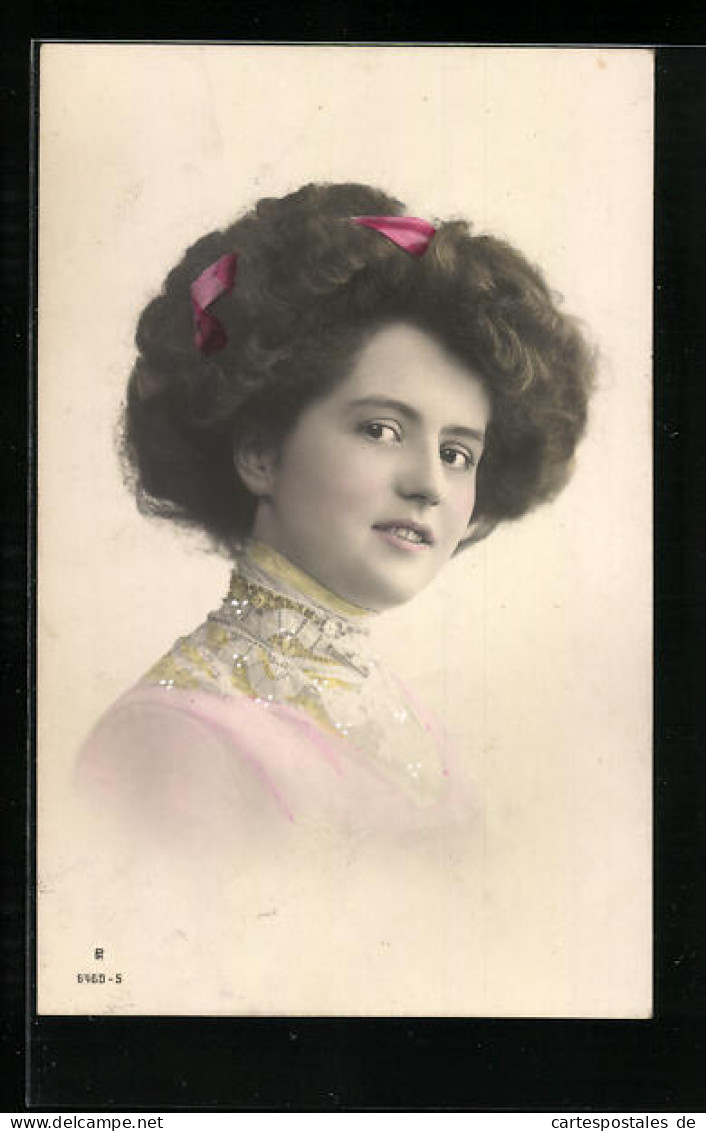 Foto-AK Photochemie Berlin Nr. 6460-5: Junge Dame Mit Schleife Im Haar  - Photographs