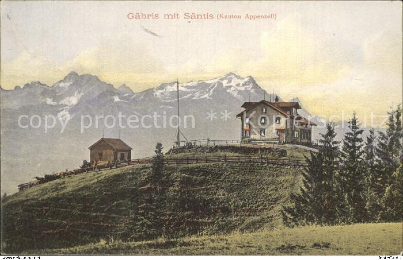 12323206 Gaebris Mit Saentis Appenzeller Alpen Berghaus Gaebris - Otros & Sin Clasificación