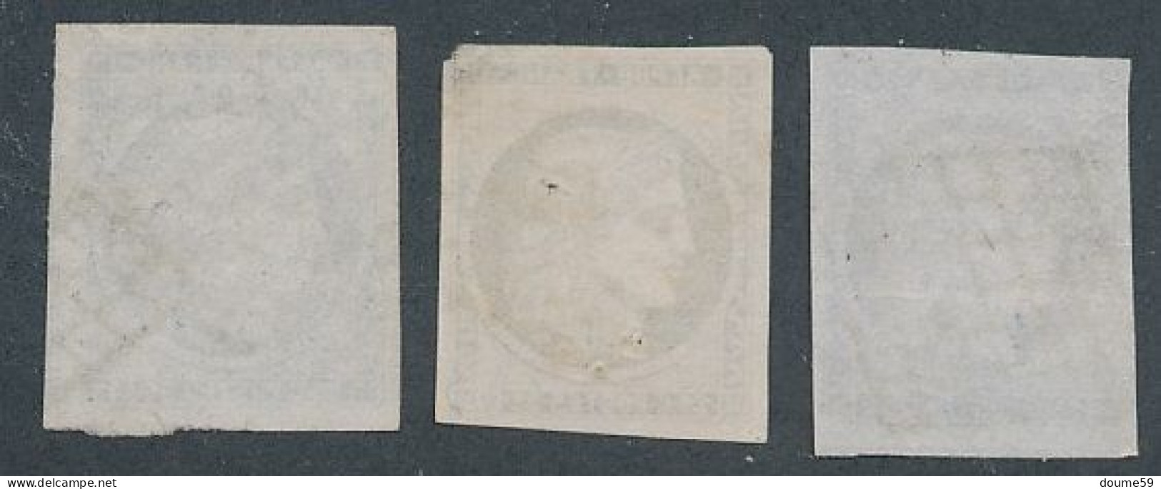 DX-2: FRANCE: N°4 Obl  (3) - 1849-1850 Cérès