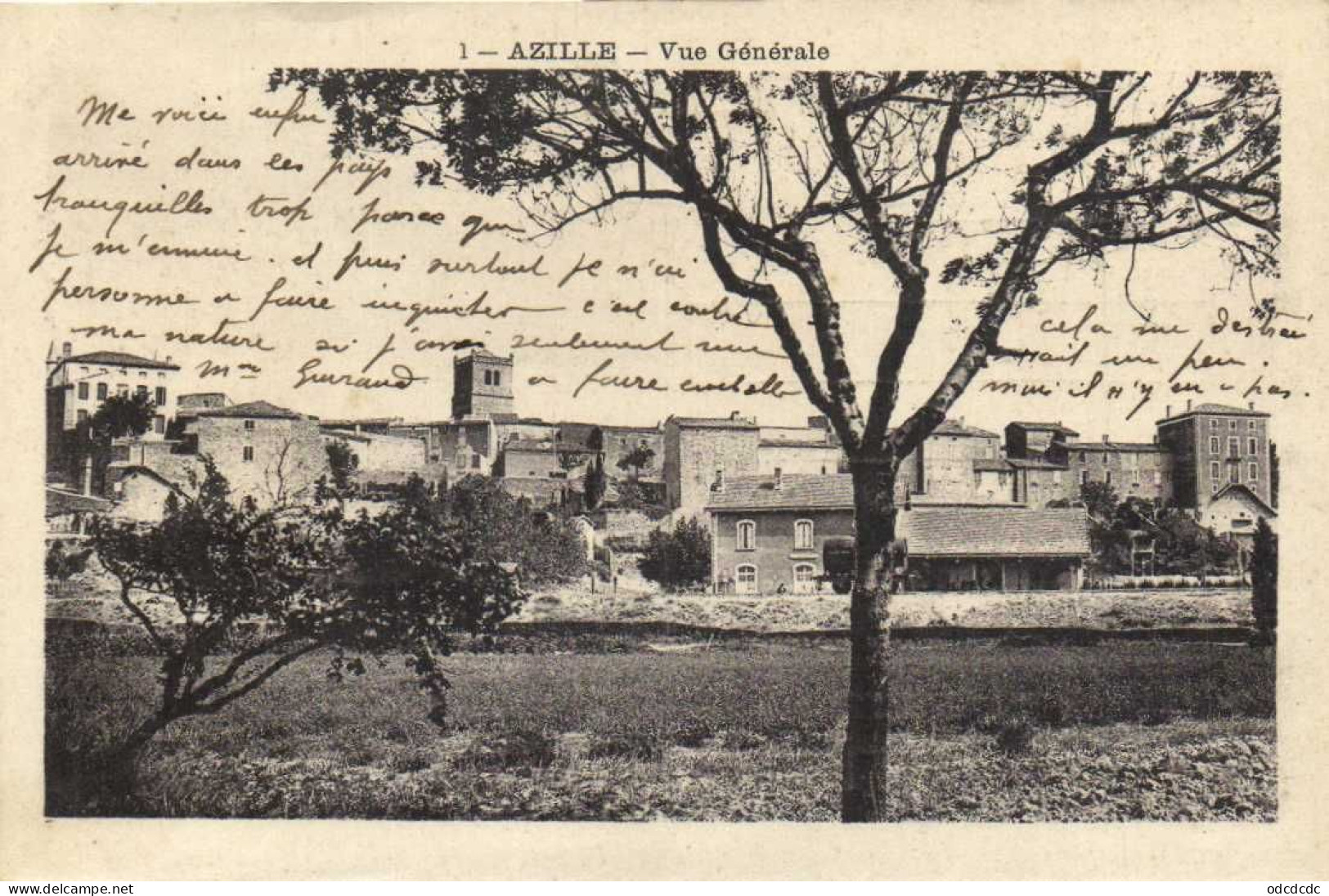 AZILLE Vue Generale 1er Plan La Gare RV - Other & Unclassified