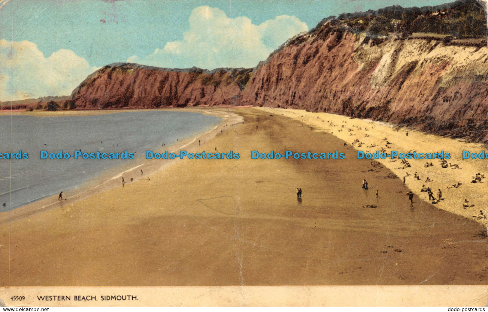 R082659 Western Beach. Sidmouth. No 45509. 1955 - World