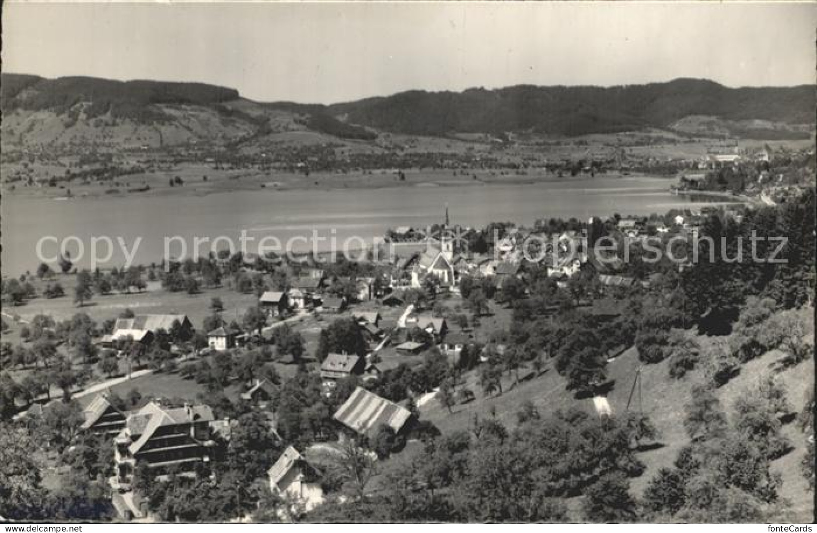 12320756 Oberaegeri Panorama Mit Unteraegeri Oberaegeri - Sonstige & Ohne Zuordnung