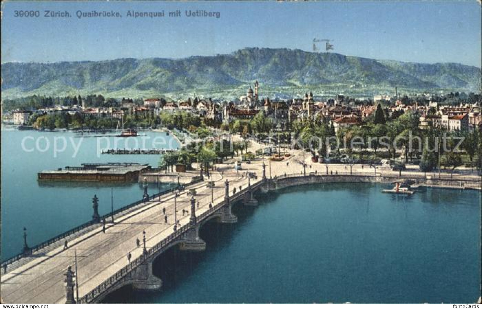 12319376 Zuerich Quaibruecke Alpenquai Uetliberg Zuerich - Altri & Non Classificati