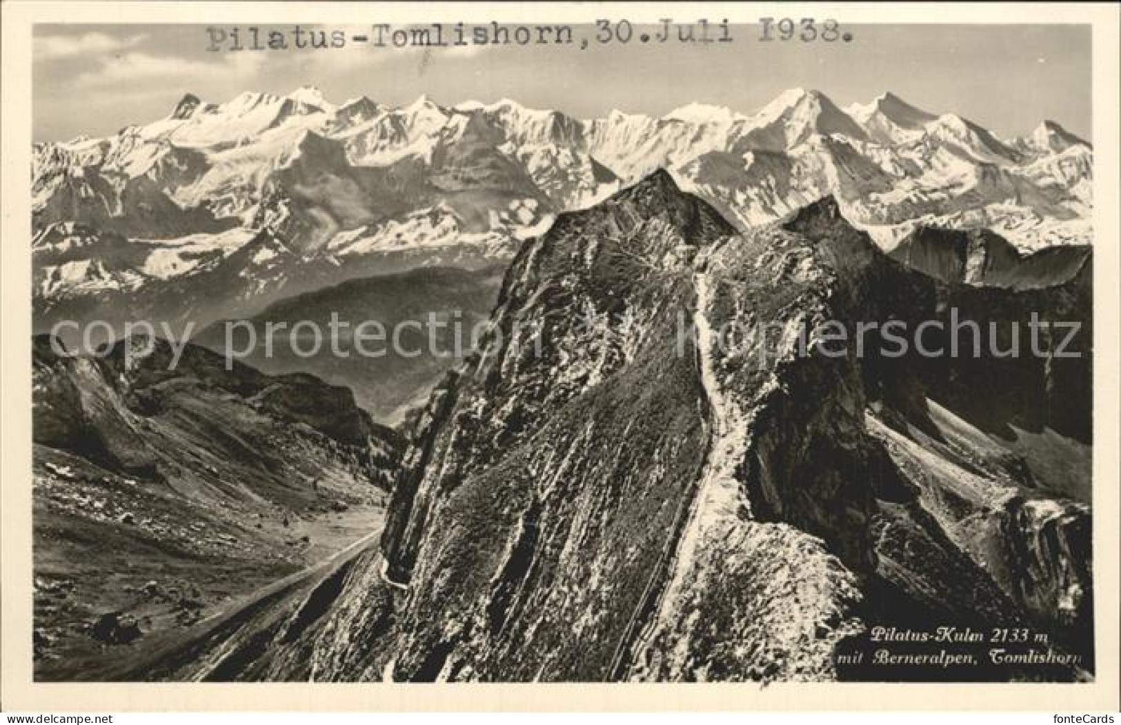 12319286 Pilatus Kulm Panorama Berner Alpen Tomlishorn Pilatus  - Autres & Non Classés