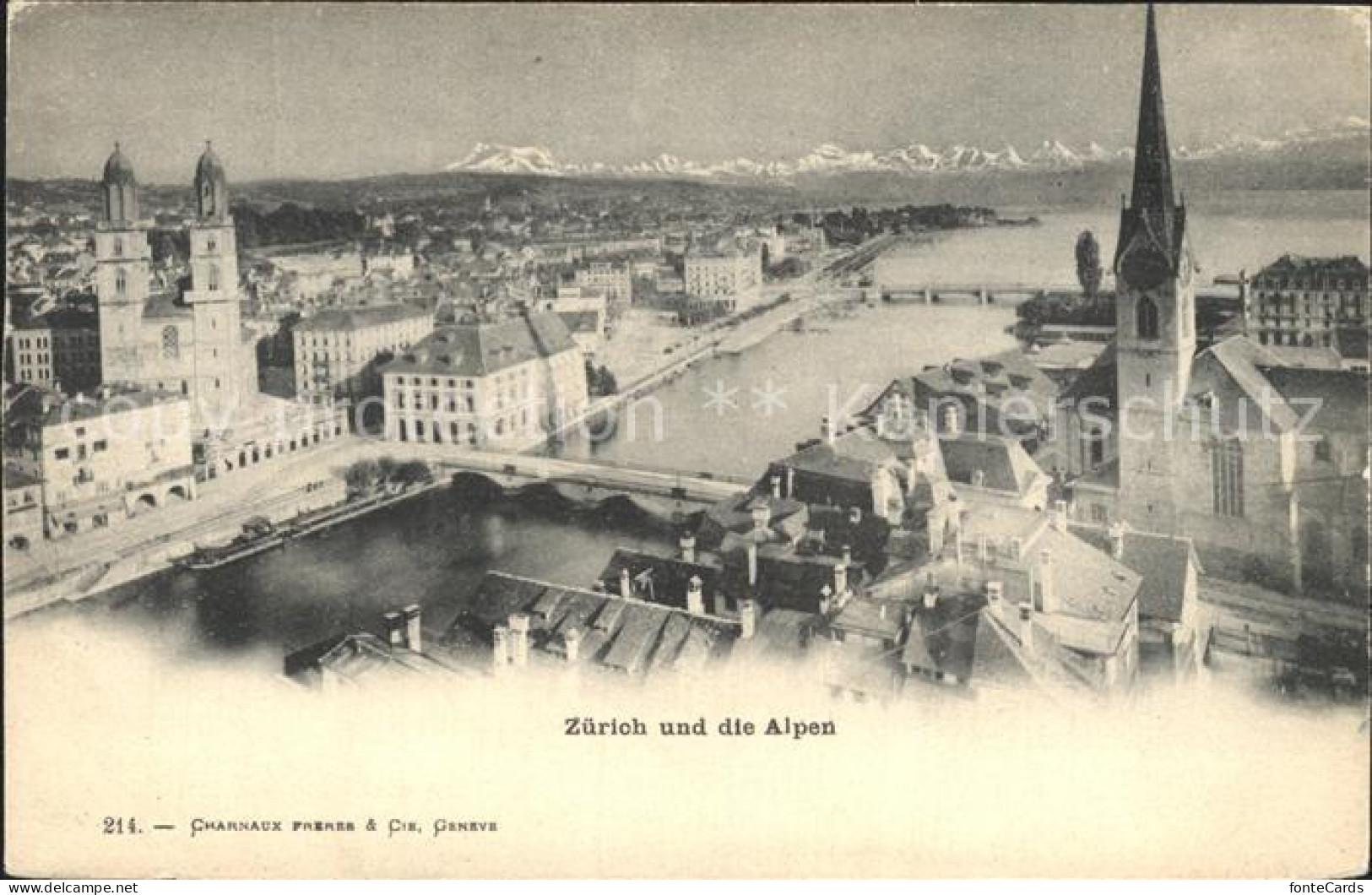 12317186 Zuerich Limmat Bruecke Altstadt Alpen Zuerich - Sonstige & Ohne Zuordnung