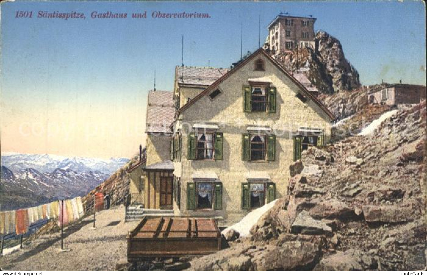 12316196 Appenzell IR Saentisspitze Gasthaus Observatorium Appenzeller Alpen App - Sonstige & Ohne Zuordnung