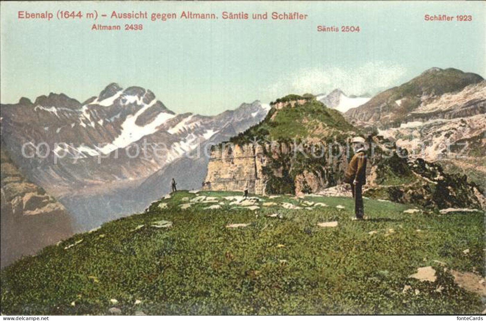 12316186 Ebenalp Aussicht Gegen Altmann Saentis Schaefler Appenzeller Alpen Eben - Andere & Zonder Classificatie