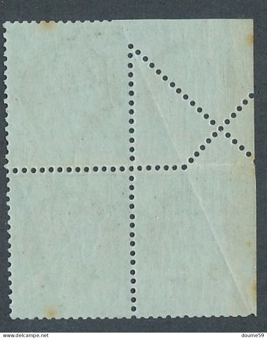 DX-4: FRANCE: N°50** Bloc De 4 VARIETE DE PIQUAGE, Des Traces De Rouille Et Manque De Fraicheur à Gauche N Dent à Gauche - 1871-1875 Ceres