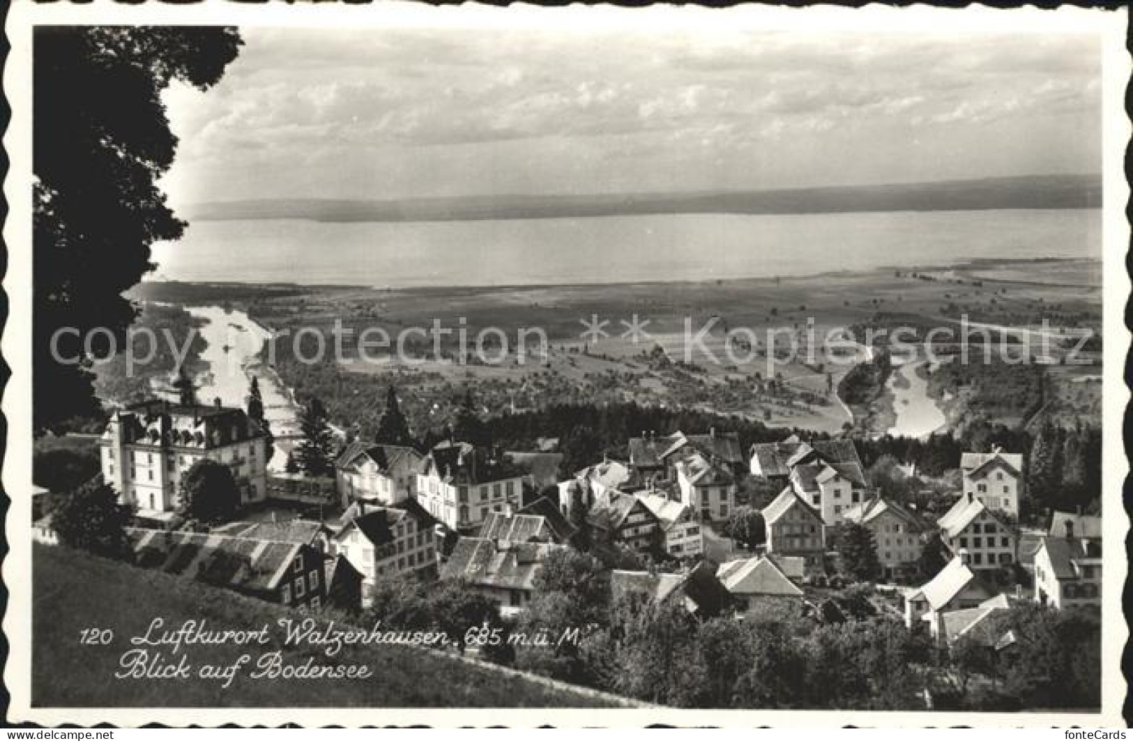 12316156 Walzenhausen AR Luftkurort Mit Blick Auf Bodensee Walzenhausen - Altri & Non Classificati