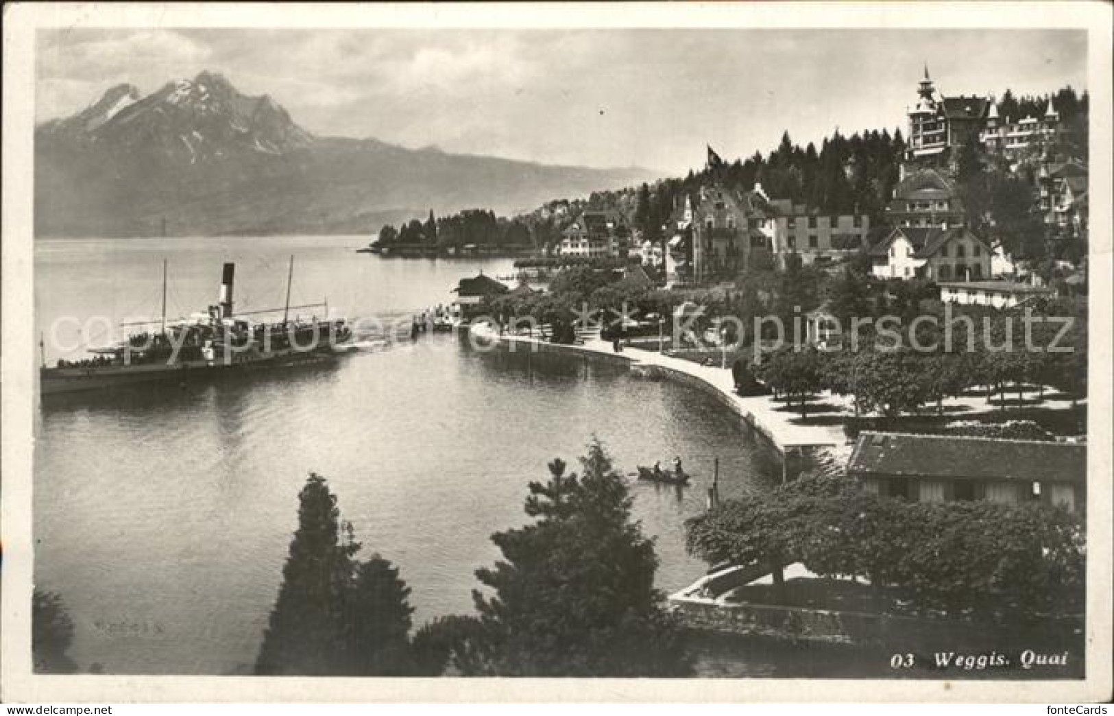 12316086 Weggis Vierwaldstaettersee Quai Dampfer Vierwaldstaettersee Alpen Weggi - Autres & Non Classés