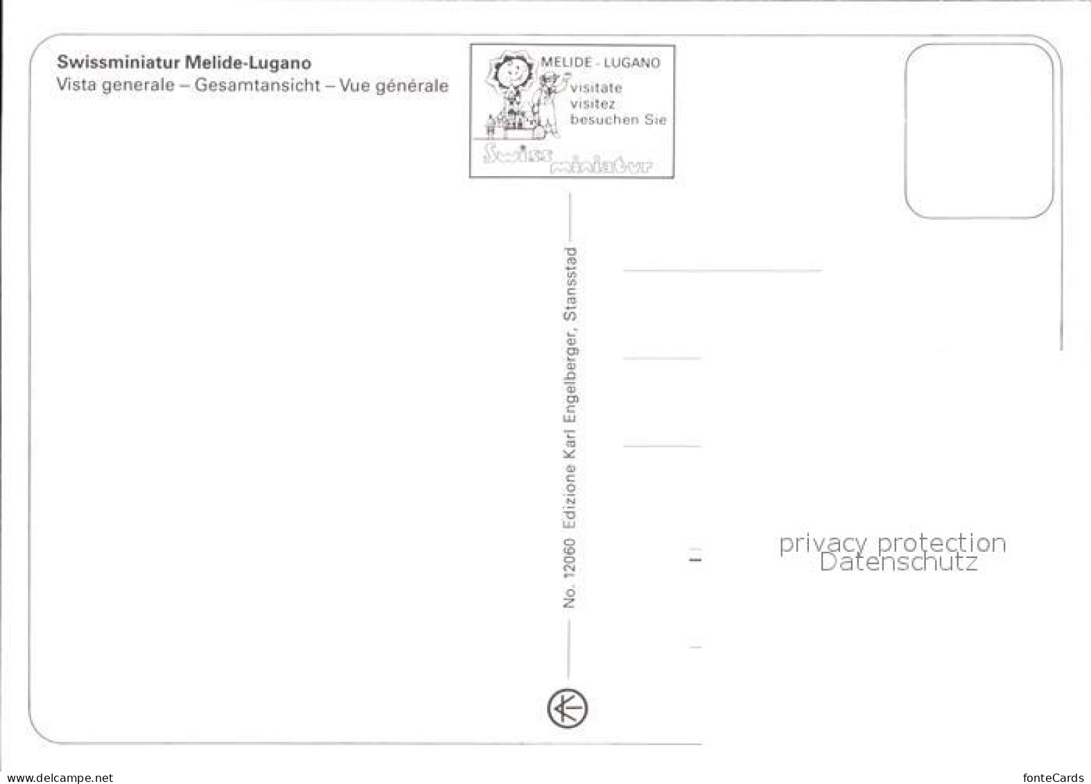 12310806 Melide Swissminiatur Gesamtansicht Melide - Autres & Non Classés