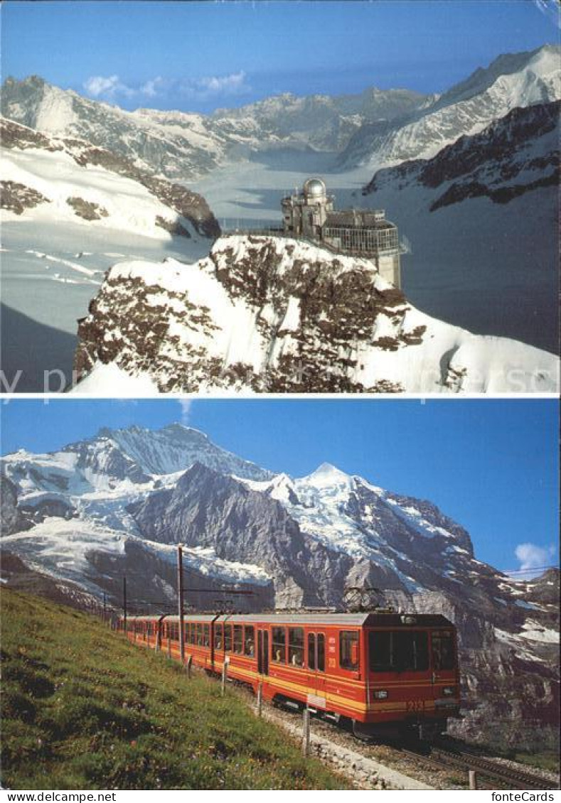 12294346 Jungfraubahn Jungfraujoch Fliegeraufnahme Sphinx Aletschgletscher Jungf - Autres & Non Classés