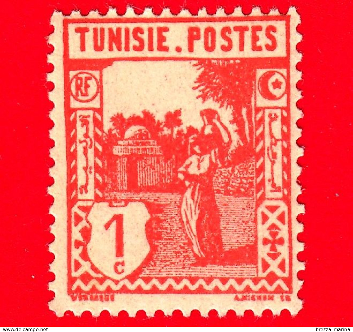 Nuovo - MNH - TUNISIA - 1926 - Persone E Paese - Acqua - Donna Araba - Water Carrier - 1 - Unused Stamps