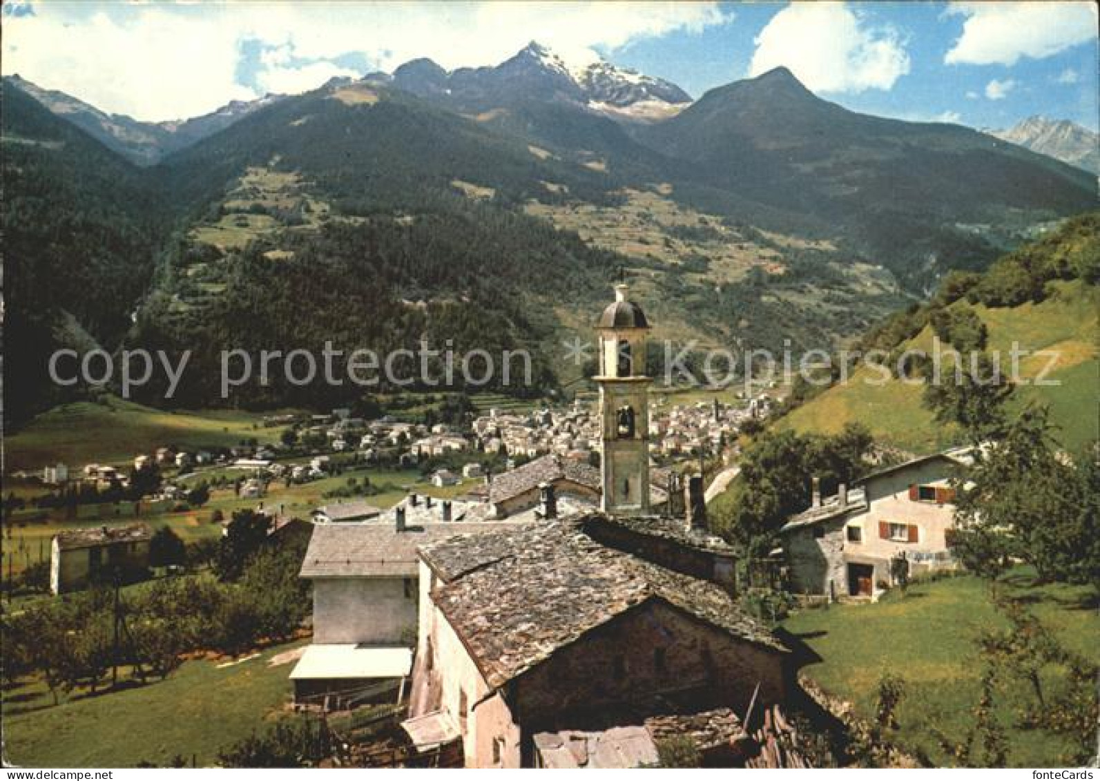 12287996 Poschiavo Mit Kirche Cologna Poschiavo - Sonstige & Ohne Zuordnung