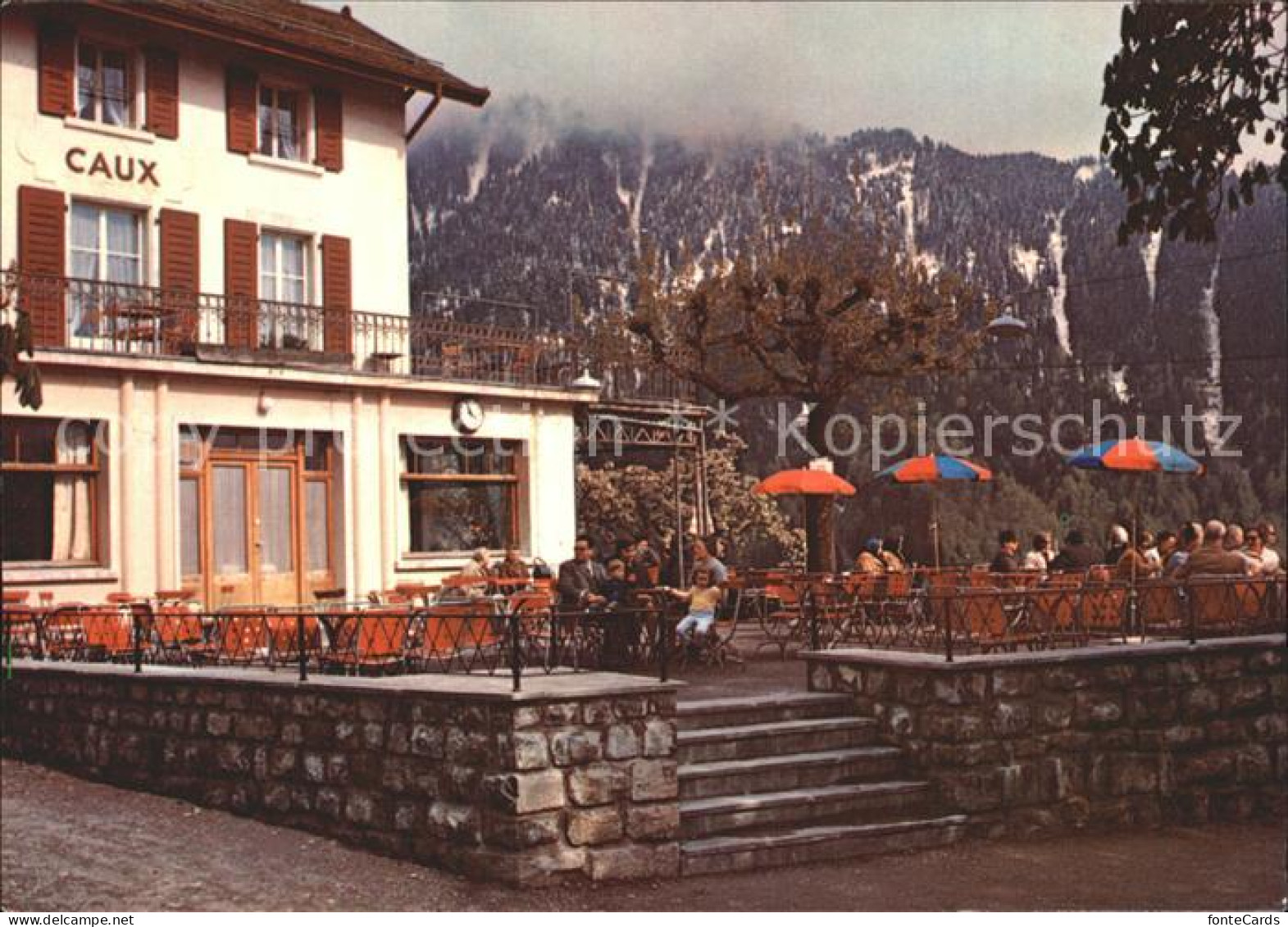 12286416 Caux VD Hotel Buffet Del La Gare Caux - Other & Unclassified