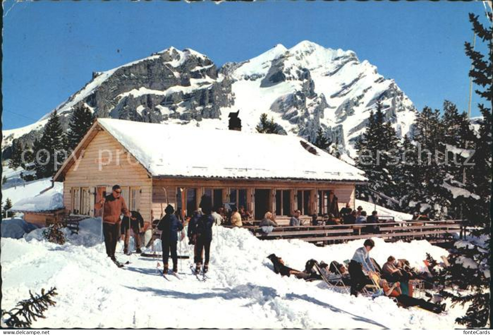 12278856 Kandersteg BE Bergrestaurant Sunnbuehl Fisistock Doldenhoerner Wintersp - Andere & Zonder Classificatie