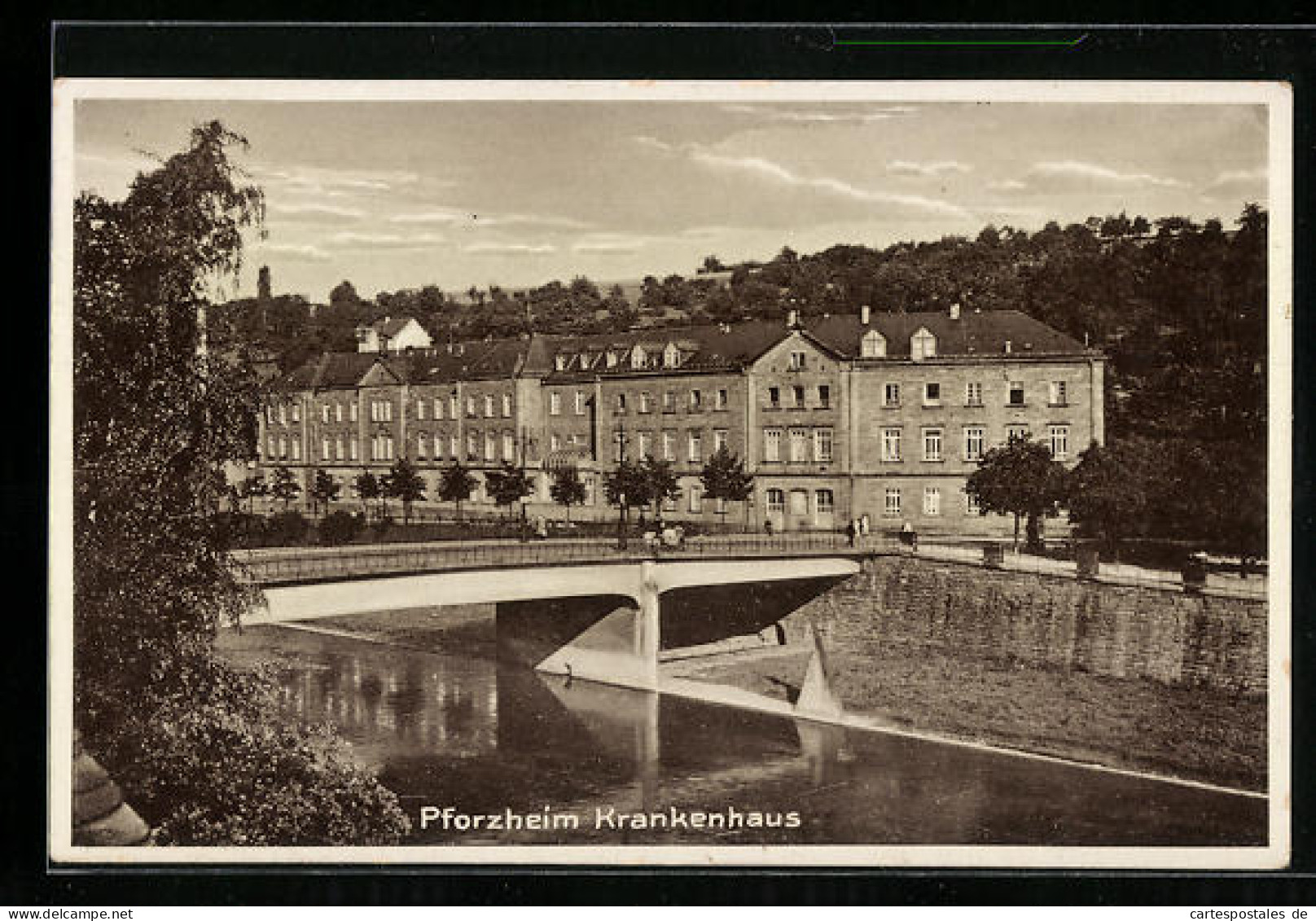 AK Pforzheim, Krankenhaus Und Brücke  - Pforzheim