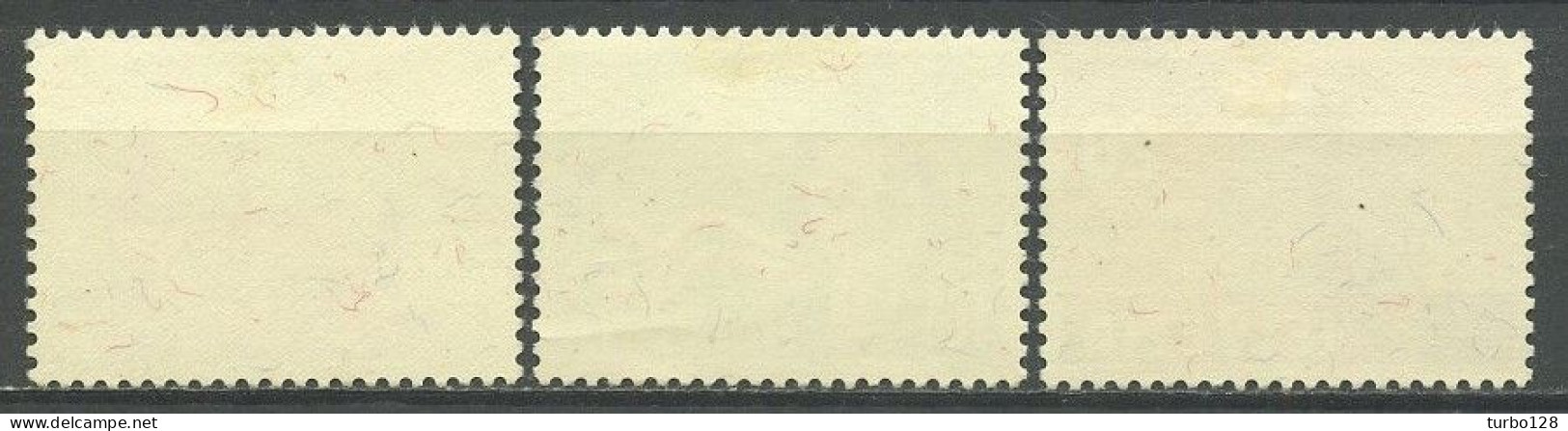 SUISSE 1958 N° 602/604 * Neufs MH Infime Trace TTB C 1.20 € Nyon Le Château SAFFA 1958 Exposition Armée Du Salut - Unused Stamps