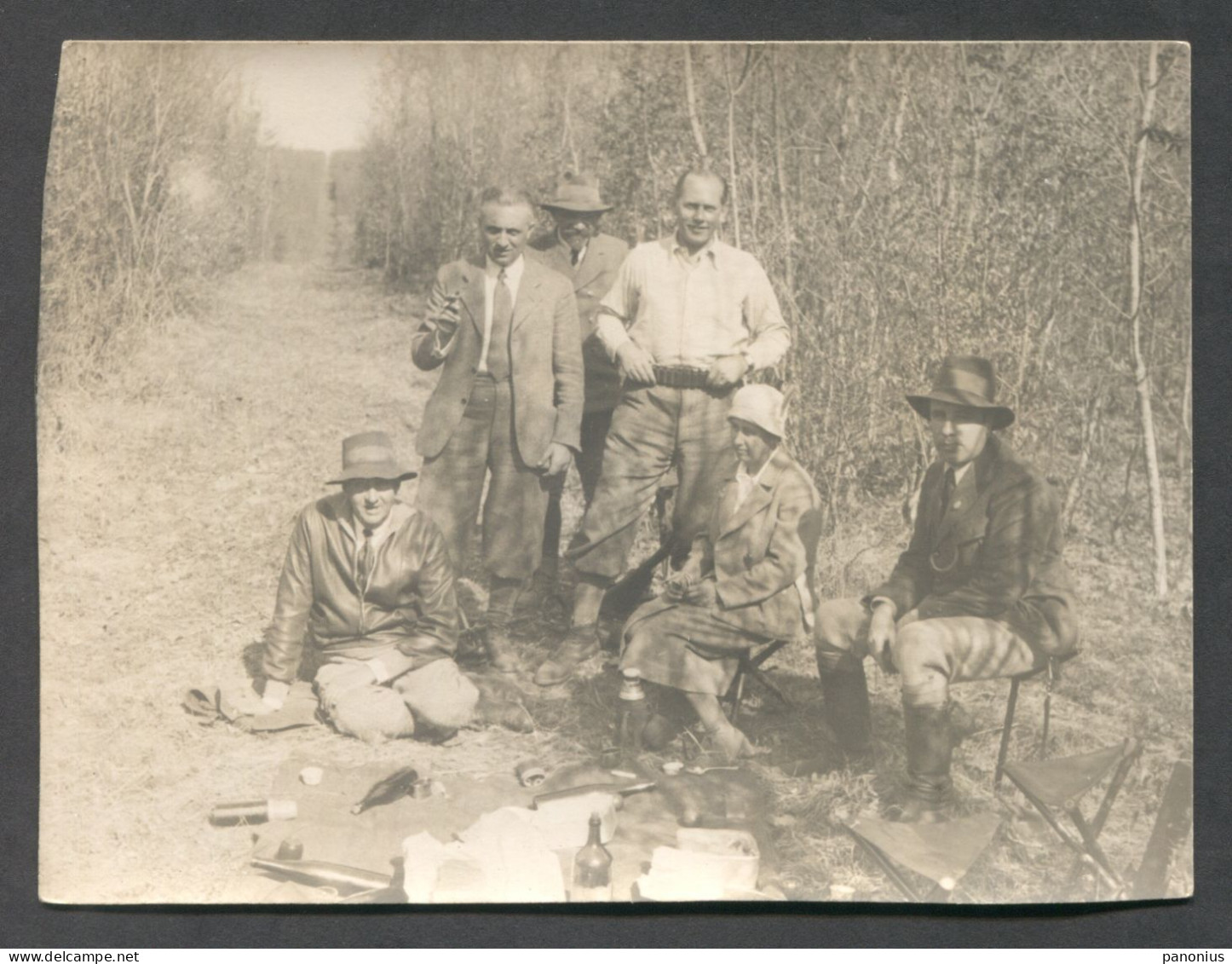 NAŠICE PODGORAČ CROATIA, GROF NORMANN HUNTING, REAL PHOTO D 12 X 9 Cm, Year 1935 - Plaatsen