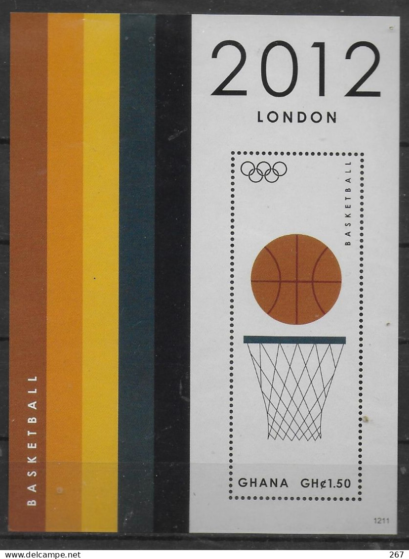 GHANA  BF 493  * * Jo 2012  Basket - Basket-ball