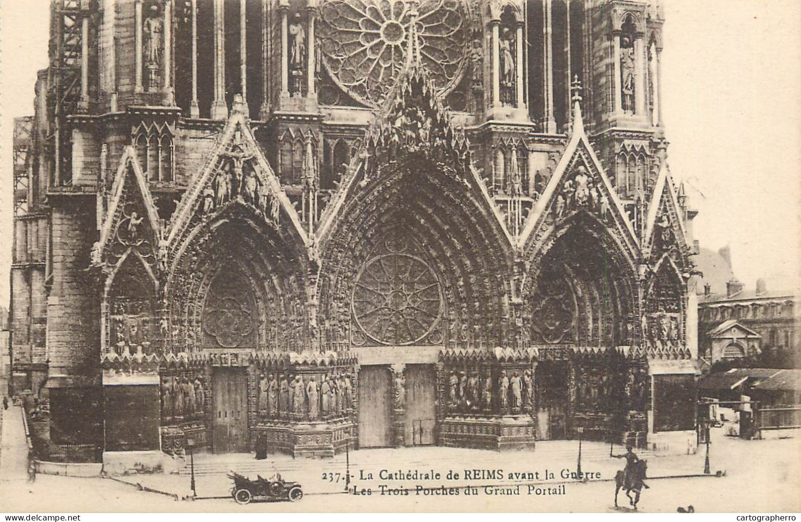 CPA France Reims Cathedrale - Reims