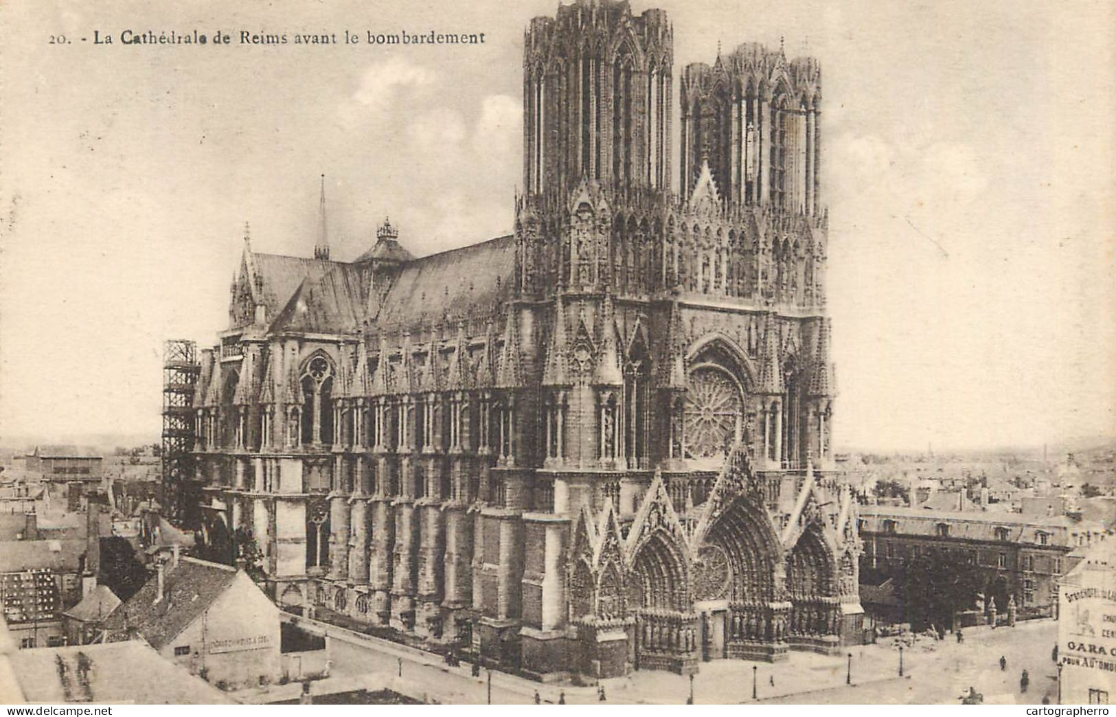 CPA France Reims Cathedrale Avant Le Bombardement - Reims