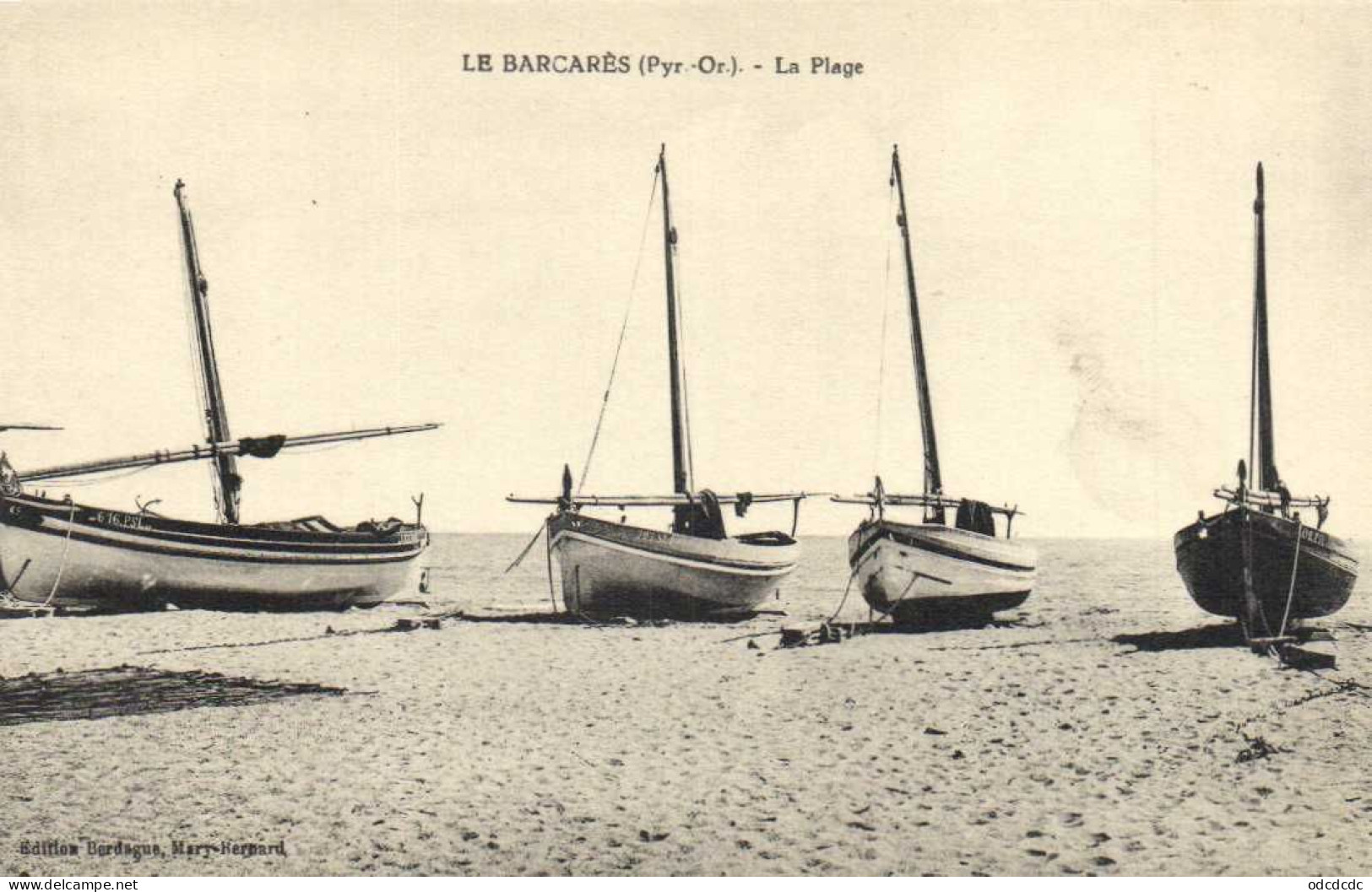 LE BARCARES  La Plage Barque De Peche RV - Autres & Non Classés