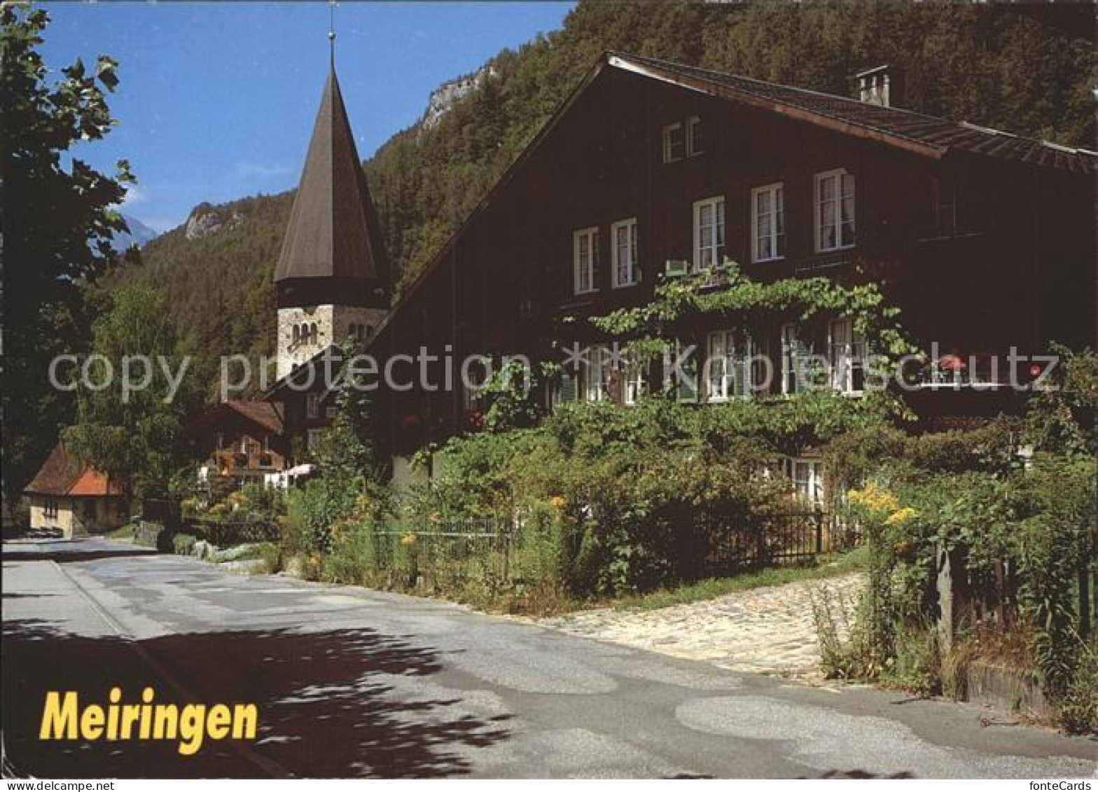 12245306 Meiringen BE Partie Mit Kirche Meiringen - Andere & Zonder Classificatie