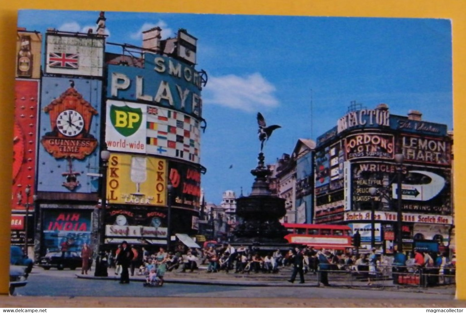 (LO2) LONDRA - LONDON - ANIMATA - PICCADILLY CIRCUS  - VIAGGIATA 1976 - Piccadilly Circus