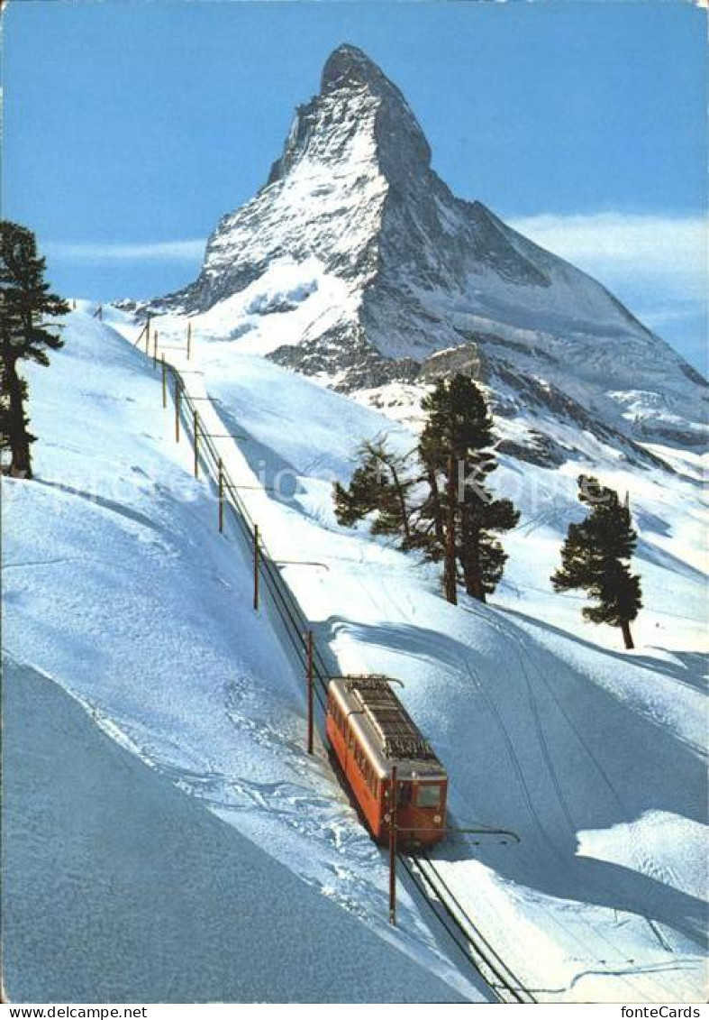 12241786 Zermatt VS Gornergratbahn Riffelalp Matterhorn  - Altri & Non Classificati