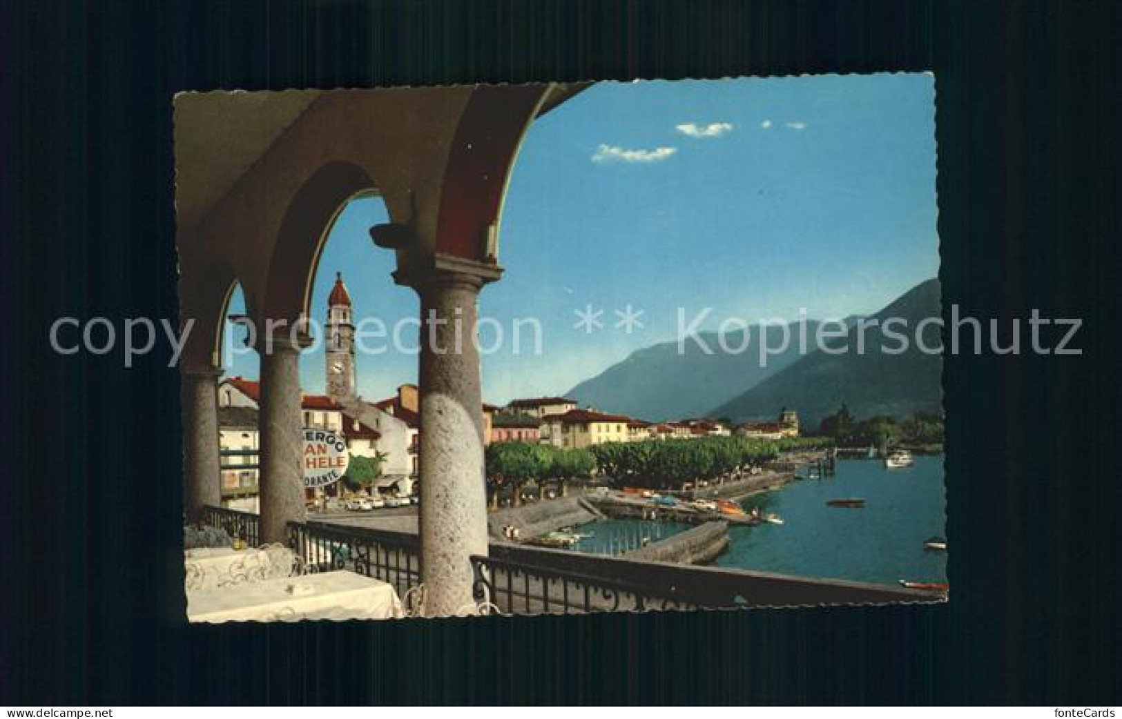 12240376 Ascona TI Hafen Und Hauptplatz Ascona - Autres & Non Classés