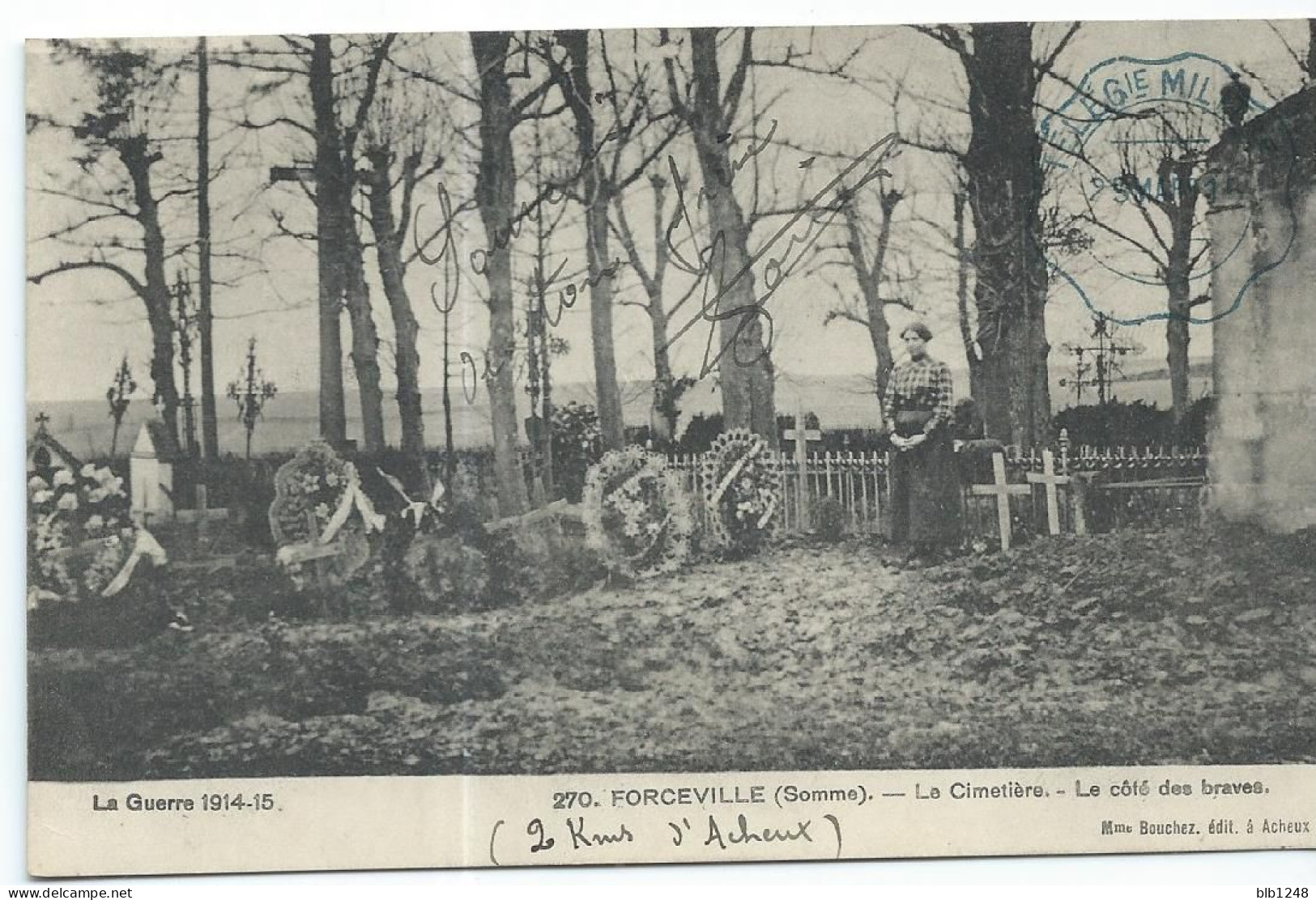 80 Somme Forceville Le Cimetiere Le Coté Des Braves - Andere & Zonder Classificatie