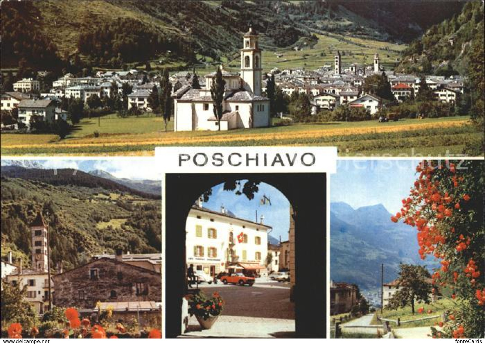 12230706 Poschiavo Ortsansichten Kirche  Poschiavo - Autres & Non Classés