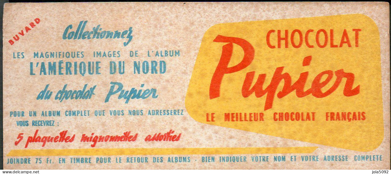 BUVARD - Chocolat PUPIER - Chocolat