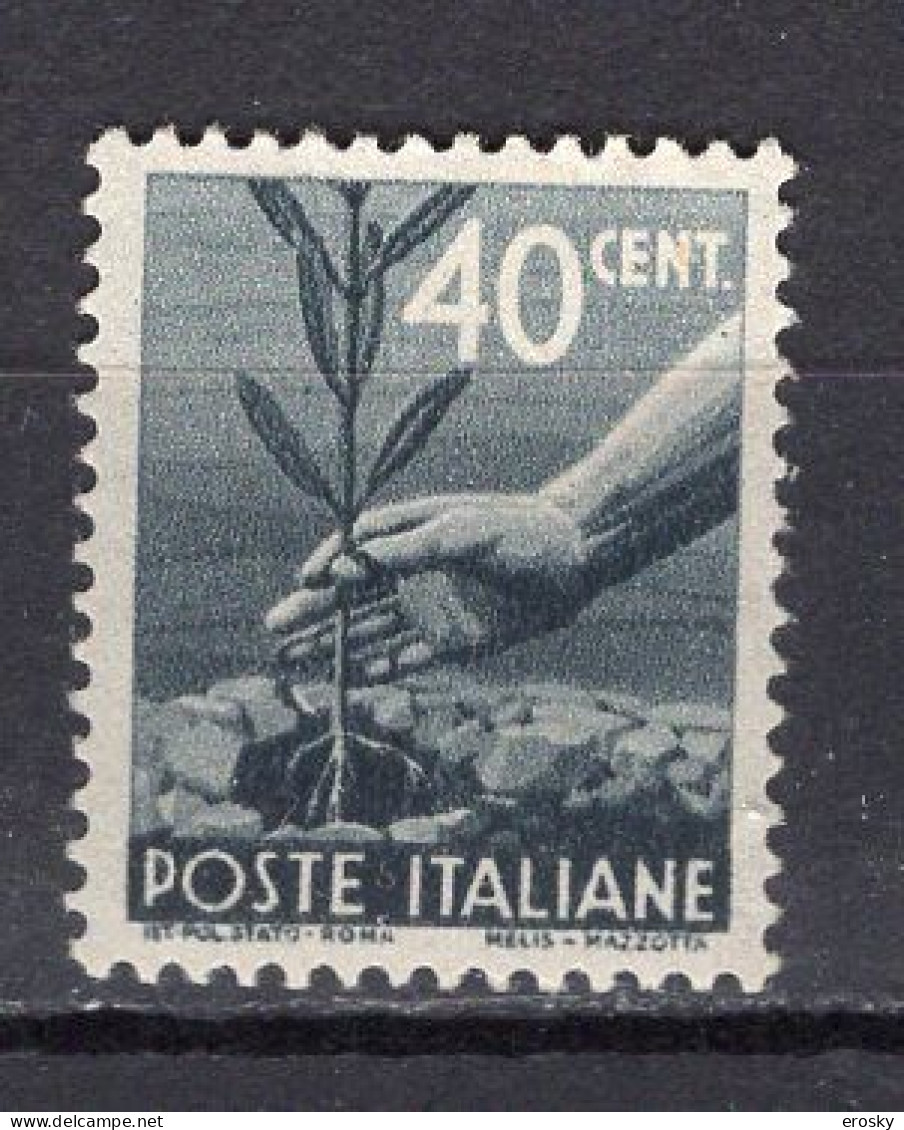 Y0004 - ITALIA Ss N°546 - ITALIE Yv N°484 * DEMOCRATICA - 1946-60: Mint/hinged