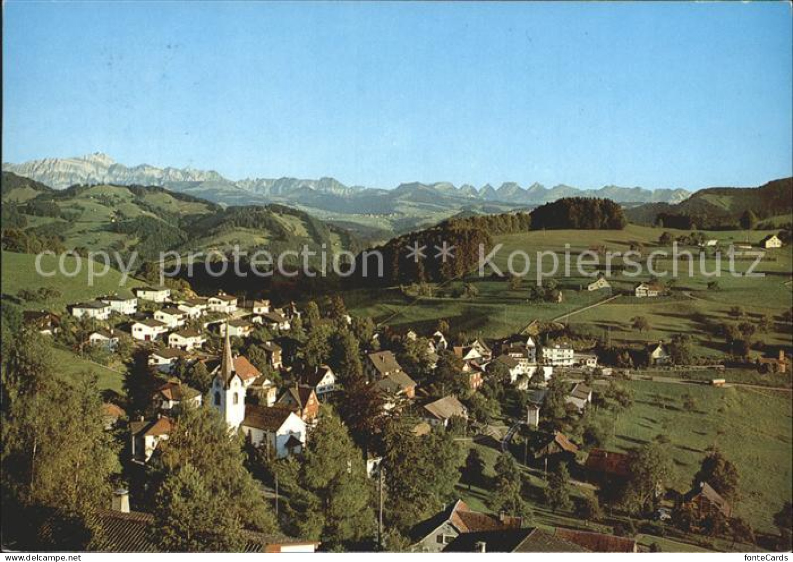 12222676 Oberhelfenschwil Panorama Mit Saentis Und Churfirsten Appenzeller Alpen - Sonstige & Ohne Zuordnung