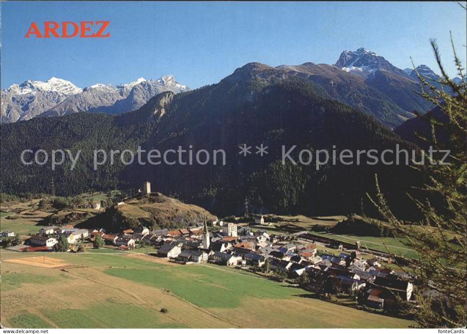 12222626 Ardez Gesamtansicht Mit Pisoc Gruppe Alpenpanorama Ardez - Other & Unclassified