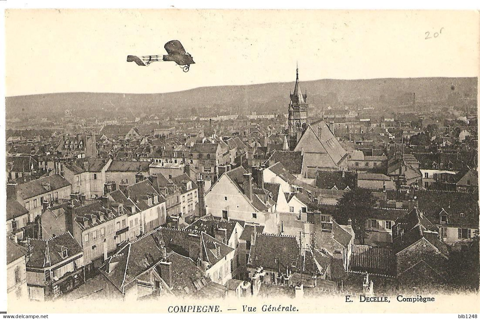 [60] Oise Compiegne  Vue Generale Survol D'un Avion - Compiegne