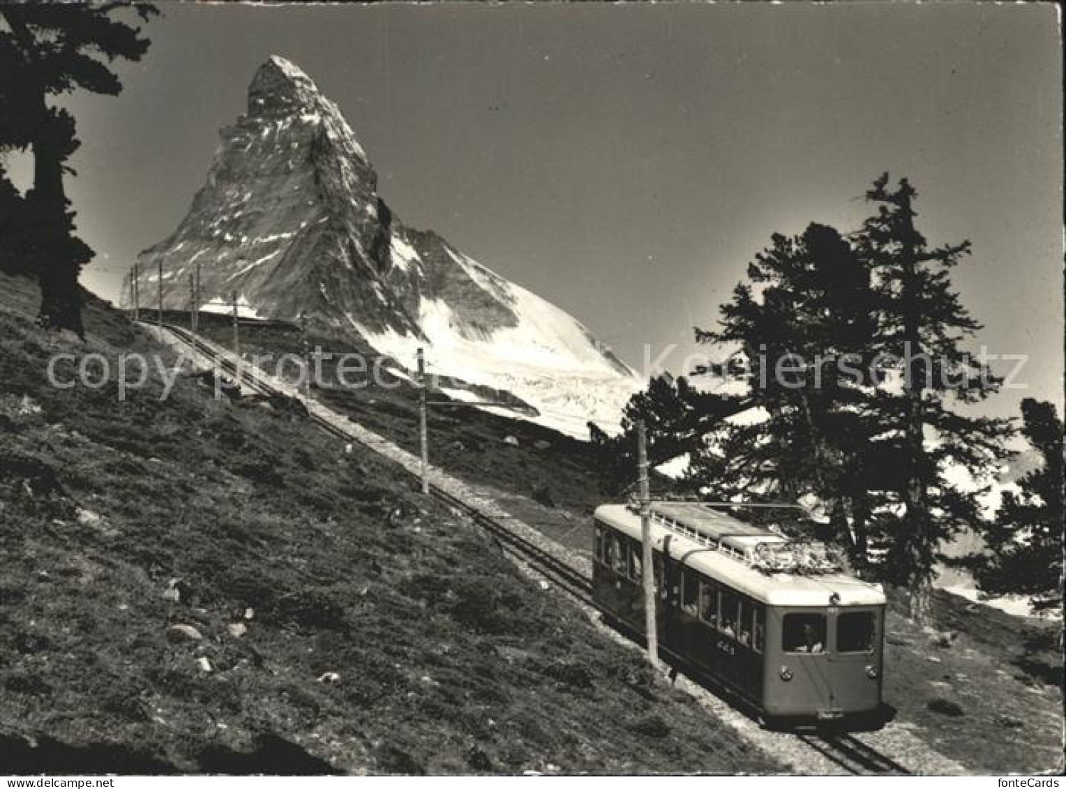 12193296 Gornergratbahn Schnelltreibwagen Matterhorn Zermatt Gornergratbahn - Andere & Zonder Classificatie