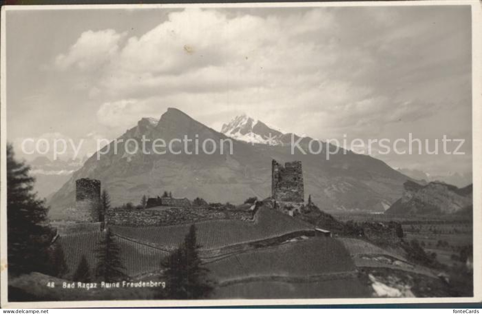 12175396 Bad Ragaz Ruine Freudenberg Bad Ragaz - Andere & Zonder Classificatie