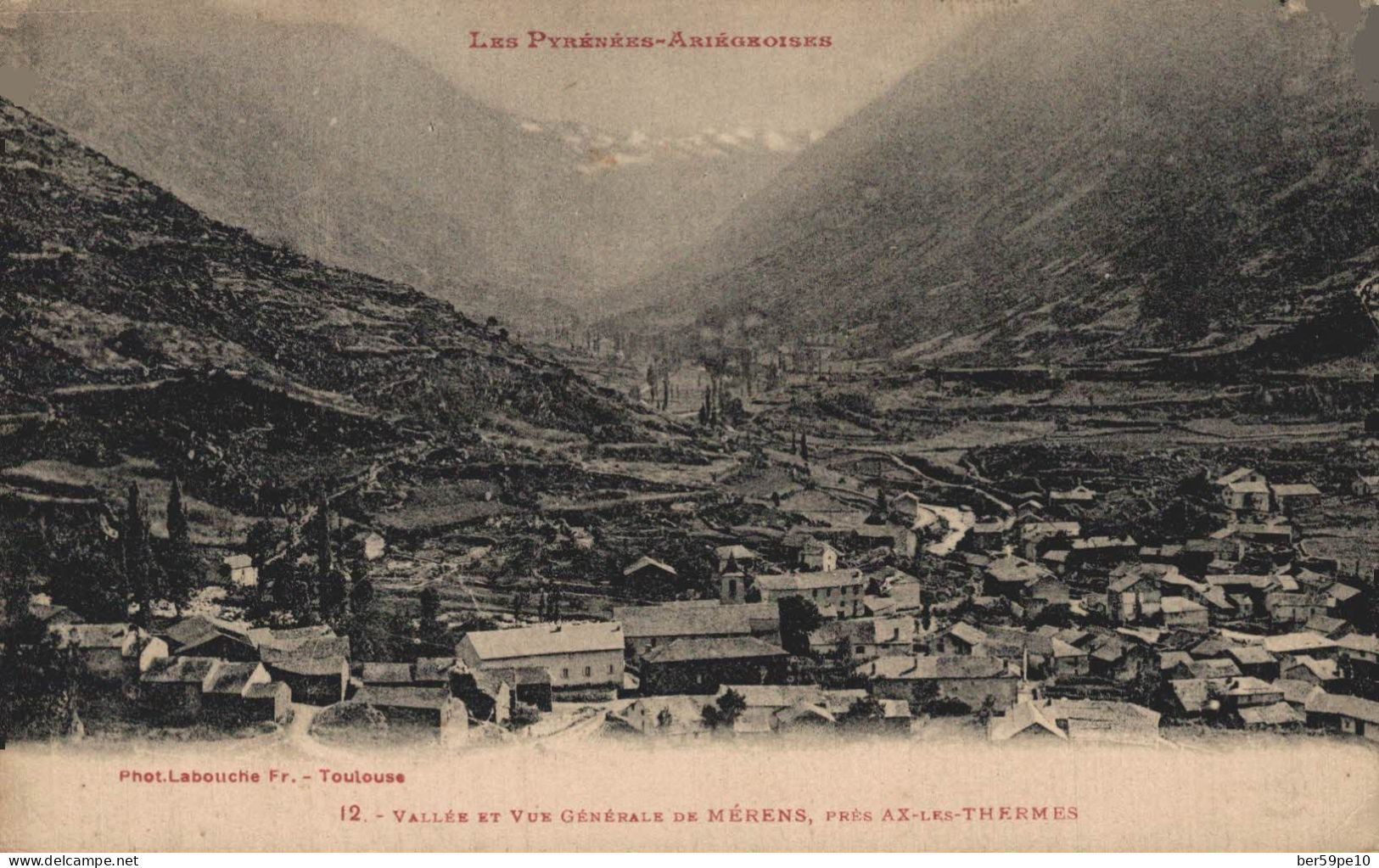 09 VALLEE ET VUE GENERALE DE MERENS PRES AX-LES-THERMES - Otros & Sin Clasificación