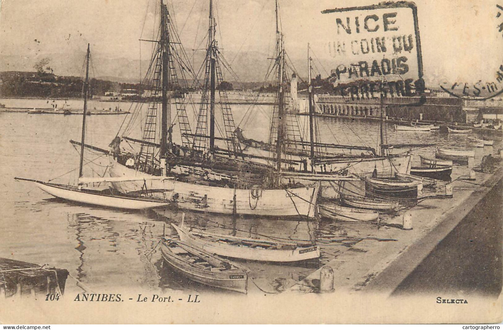 CPA France Antibes Harbour - Other & Unclassified
